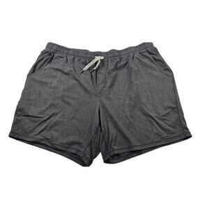 True classic men's shortie shorts drawstring waist lounge zip pocket 5" inseam